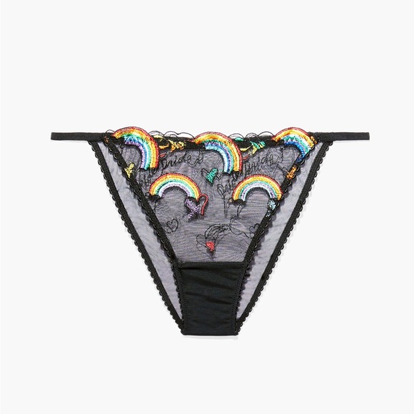 Savage X Fenty Pride Capsule Collection Bralette String Bikini & Thigh High Set - Picture 8 of 17